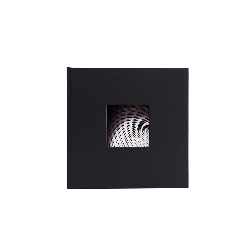 Kolo Hudson 2up Photo Album, Holds 200 4x6 Photos, Ideal for Wedding and Baby Books, Black Leather - Image 1